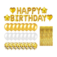 Gold Birthday Balloon