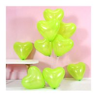 Mint green heart balloon
