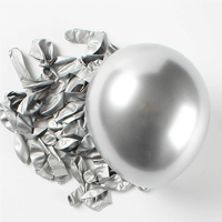 5 Inch Silver Chrome Balloon for Holiday