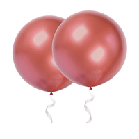 36 inch chrome red balloon
