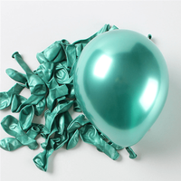 5 green chrome balloon