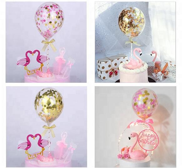 Ballon de confettis pour la décoration de gâteau d'anniversaire
