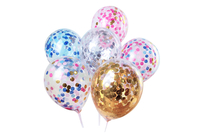 Mini 5 inch Confetti Balloon for Birthday Cake Decoration