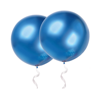 36 inch chrome blue balloon