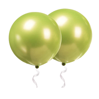36 inch chrome light green balloon