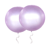 36 inch chrome light purle balloon