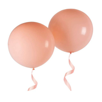 36 inch orange pastel balloons